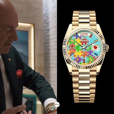 kevin o leary rolex presidential gold watch with world dial|kevin o'leary wrist watches.